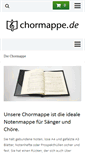 Mobile Screenshot of chormappe.de
